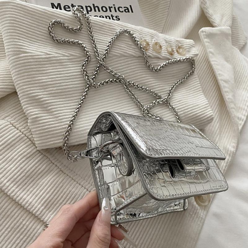 Women'S Rhombus Chain Small Square Bag High-End Fashion Shoulder Messenger Versatile Elegant Trendy Mini Bag