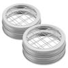 4Pcs Mason Jar Flower Frog Lids Stainless Steel Flower Insert Lid Regular Mouth Grid Organizer Floral Arrangement Cover