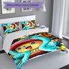3pcs One Piece Tony Tony Chopper pattern bedding set duvet cover set includes duvet cover &pillowcases, perfect all season bedroom decoration & gift