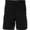 Polo Solid Color Logo Embroidered Button Waist Straight Casual Shorts Men Shorts Black 710644995-013