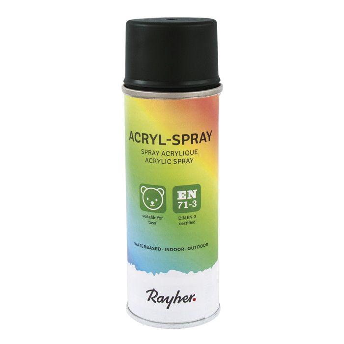 Peinture en Spray acrylique Noir 200 ml