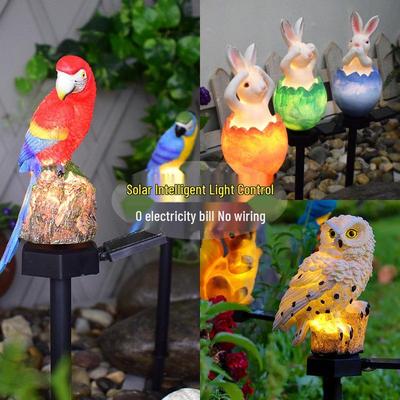 Cross-border Solar Lawn Light: Resin Animal Garden Decoration