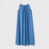 Women's Summer Vacation Style Mulberry Silk Long Tank Dress - Solid Color Design