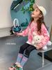 Girls Spring Autumn Long Sleeve Crewneck Sweatshirt Stylish and Versatile for Toddlers