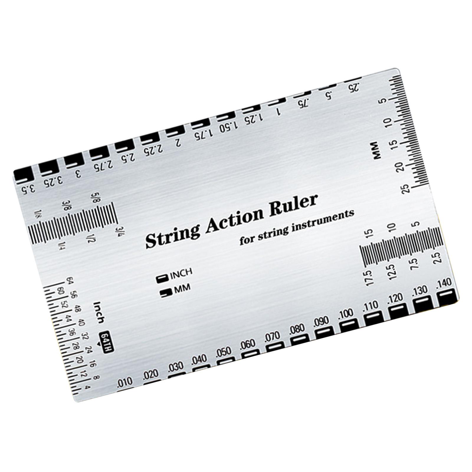 

Линейка высоты струн гитары, линейка для измерения струн, настройка гитары, ремонт инструмента для мастеров по ремонту гитар и бас-гитар A