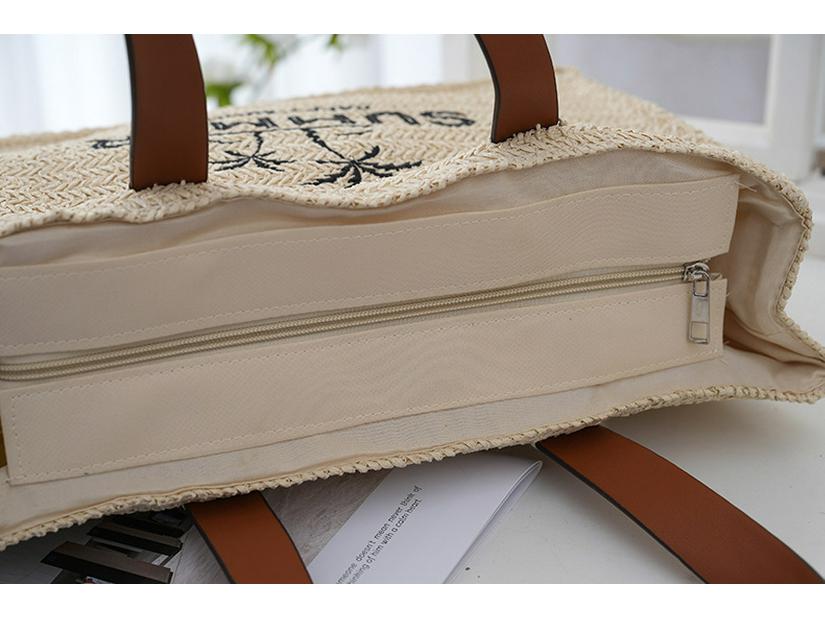 2025 New Fashion Large Woven Straw Tote: Women's Beach & Vacation Bag