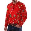 Men's Christmas Print Sweater for Holiday Party and Winter Wear