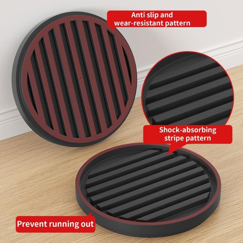 Packung mit 4 Gummi-Untersetzern für Rollen, Möbel-Gripper, Runde Sofa-Stopper, Anti-Rutsch-Pads für Bett, Tisch, Stuhl, Täglicher Gebrauch