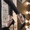 Fashion Pointed Toe Women Slippers   Summer New Fashion Thin High Heels Slippers Female Casual Party Outdoor Slingbacks Pumps Mujer