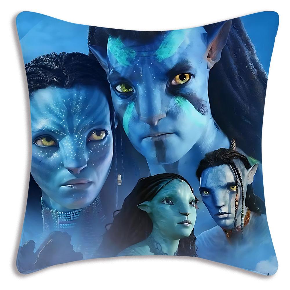 

Аватар Водний Шлях Наволочки Мультяшні Декоративні для Дивана Домашні Двосторонній Друк Короткий Плюш Мила Наволочка для Подушки 22x22Inch