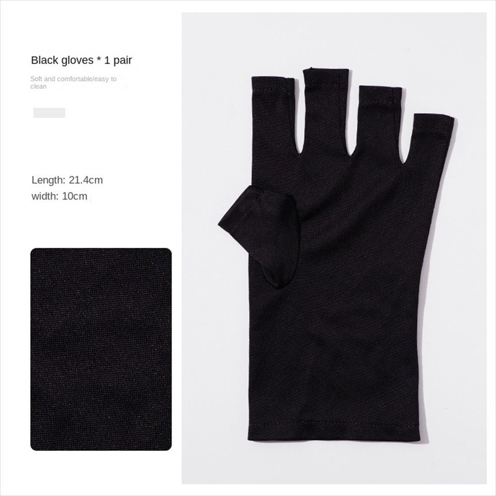 1Pair Hand Protector Anti UV Radiation Gloves Nail Lamp Protection Gloves  for Nail UV LED Lamp