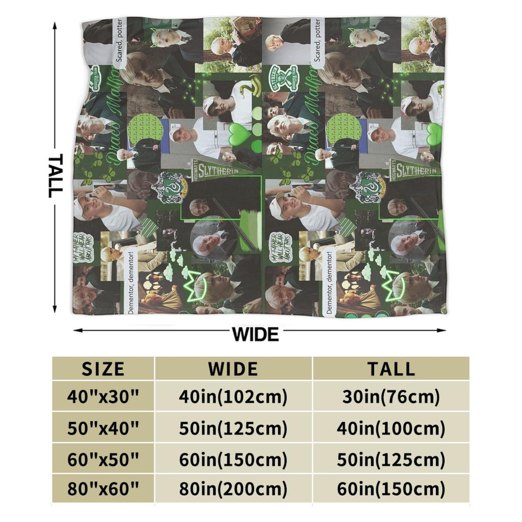 Death Eeaters Tom Felton Blankets Dracor Malfoye Wool Vintage Breathable Throw Blanket for Bedding Lounge Winter