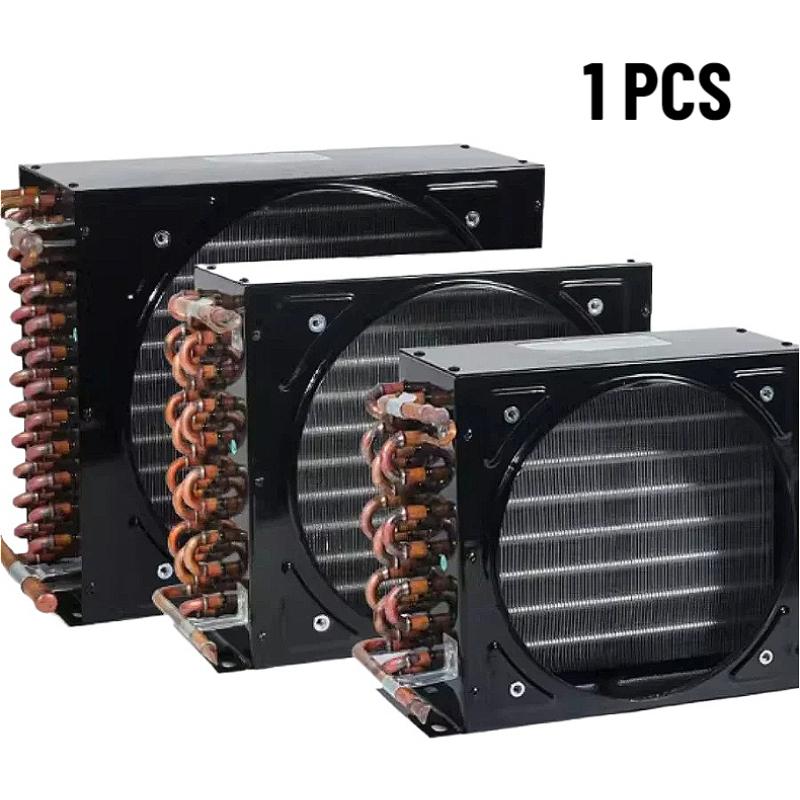 1pcs Keweili Freezer Refrigerator Condenser Copper Tube Condenser Air-cooled Aluminum Fin Square Radiator Evaporator