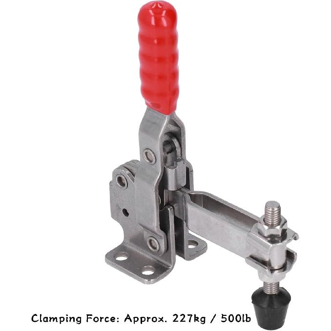 Hold Down Toggle Clamps, 500Lb Holding Capacity Stainless Steel Heavy Duty Horizontal Toggle Latch Clamp, Quick Release Toggle Clamp for Home