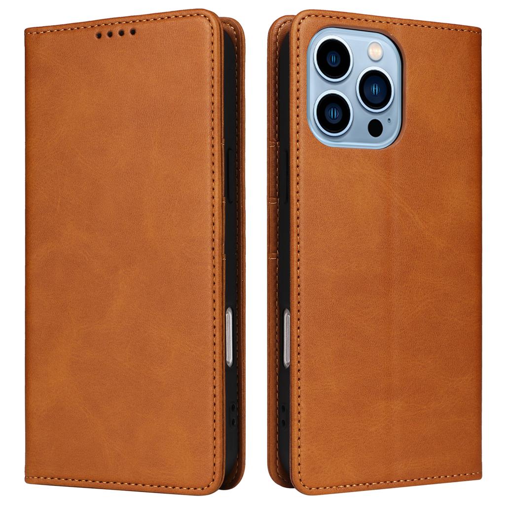 For iPhone 13 Pro Max Leather Case RFID Blocking Wallet Magnetic Closing Cover