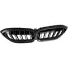 Carbon Fiber Dual Line Grille for BMW 3 Series G20/G28 (Warrior Style, Bright Black, Early G20 Compatible)