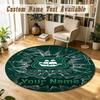 Round Rug Custom NamePlymouth Argyle FC Pattern Non Slip Carpet Home Floor Decor