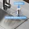 304 300/500ML Stainless Steel Kitchen Sink Soap Dispenser Extension Tube Dish Soap Press Pump Head Outlet Head Extender