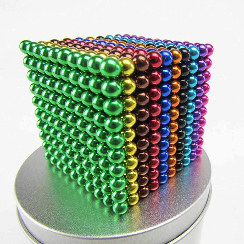 8-Color Magnetic Sphere Building Set (5mm, 216 Pcs)