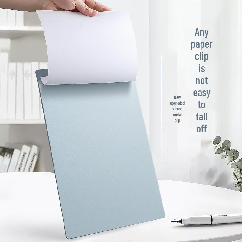 A4 Thickened Metal Clipboard with Strong Clip for Office, Students, and Meetings