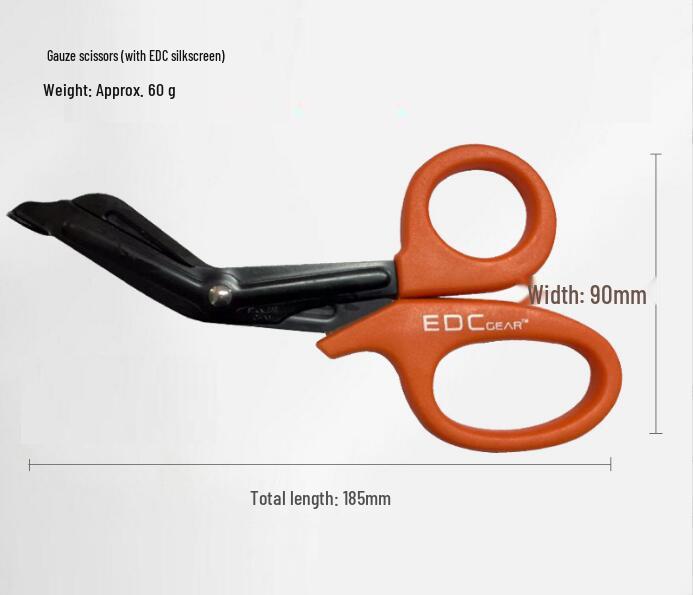 7.5-Inch Stainless Steel EMT Bandage and Gauze Scissors with Angled Tip