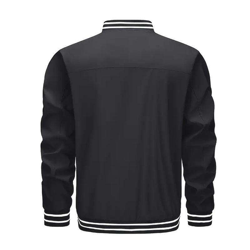 Men's Cross-Border Casual Stand Collar Baseball Jacket for Spring and Autumn