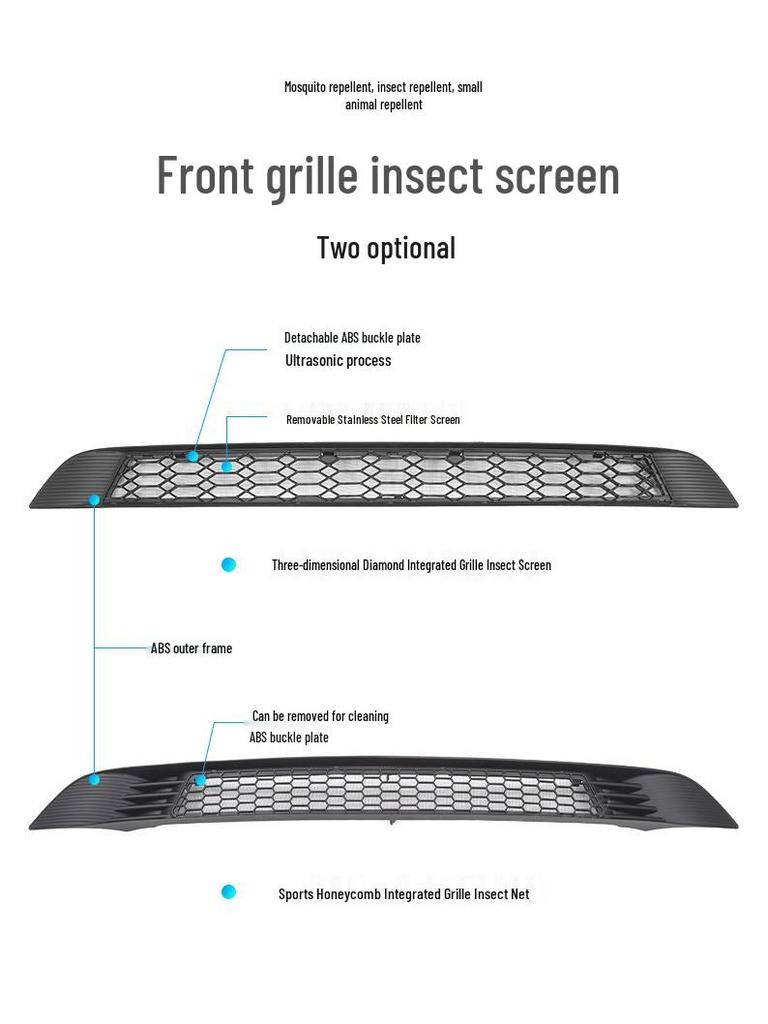 Tesla Model Y Insect Net & Air Inlet Protector with Water Deflector Tray
