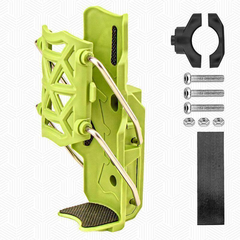 Universal Adjustable Water Cup Holder for Scooter/Motorcycle (Fits 22-25mm Pipes) зелёный