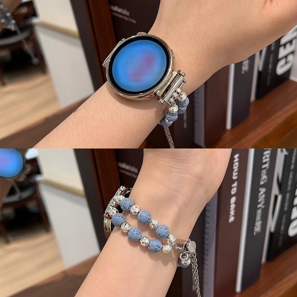 

Rainbow Coralline Jewelry Metal Strap For Samsung Galaxy Watch Band 6 4 Classic 5 Pro 40 42 3 Women Wrist Bracelet 20MM 22MM 18 20MM синій