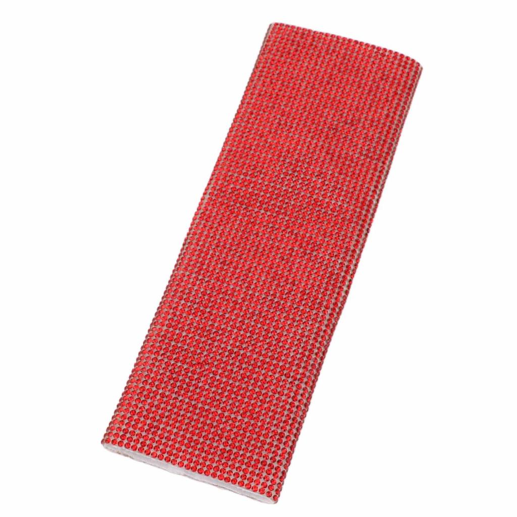 Microphone Sleeve Red Shining Rhinestone Plastic Universal Mic Handle Cover for Stage Show Bar