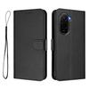 For Xiaomi Poco M7 Plus 5G/M7 4G (169mm) Wallet Case RFID Blocking Calf Texture Leather Stand Phone Cover with Strap