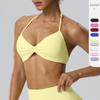 Womens Seamless Adjustable Strap Sports Bra With Padded Cups Yoga Running Gym Workout Summer