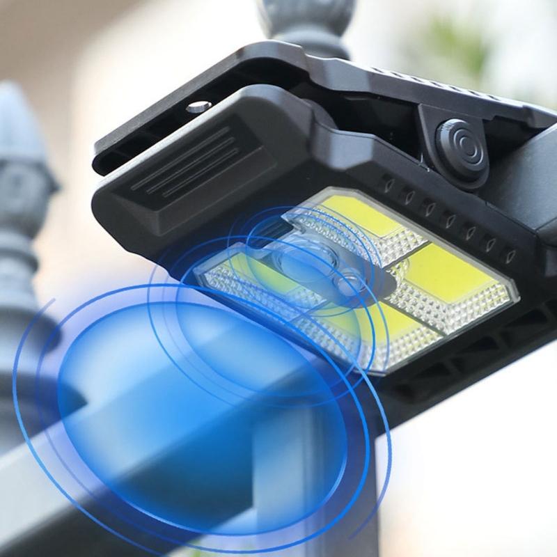 

Clip On Solar Motion Lights Outdoor Waterproof Camping Light Garden Wall Lamp CN
