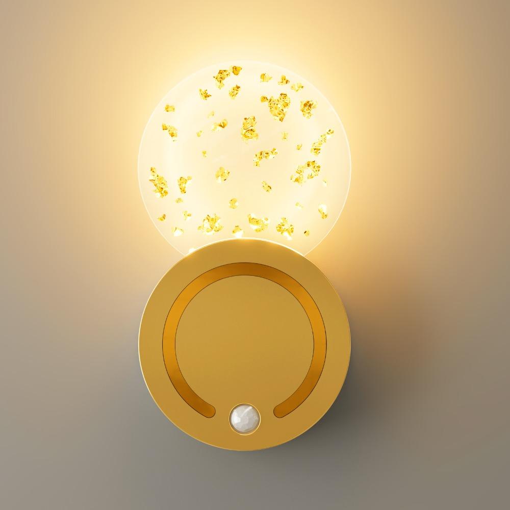 3 Colors Night Light Acrylic Material LED Night Light Atmosphere Lamp Motion Sensor Light  Hallway