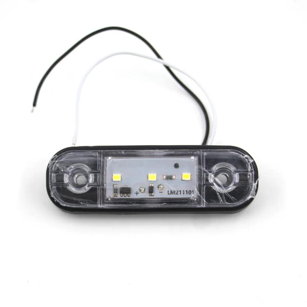 

Rea 10PCS 12-24V 3 LED Universal Side Marker Clearance Warning Car Lights Trailer Truck Boat Bus Caravan