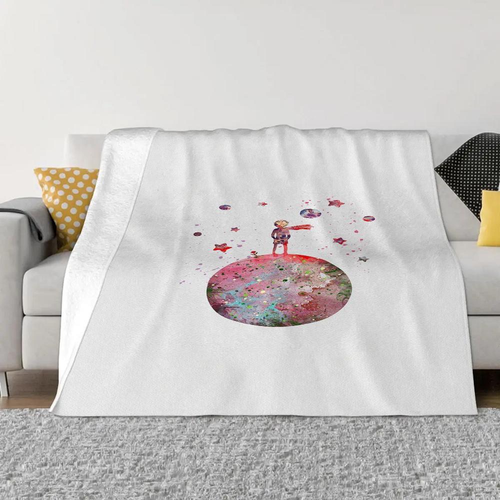 Le Petit Prince Fluffy Soft Blankets & Throws Knee Blanket King Size Luxury Bedding Bed Throw Home and Decoration Knitted Plaid