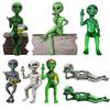 Alien Resin Statue Ornament Alien Garden Sculptures & Statues Yard Best Art Decor For Indoor Outdoor Home Or Office Collectible