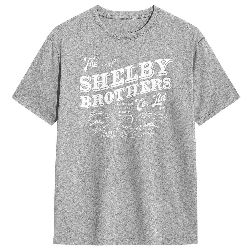 PEAKY BLINDERS The Shelby Brothers T Shirt Men Pure Cotton Humorous TShirts Crewneck Tee Shirt Short Sleeve Clothing Gift