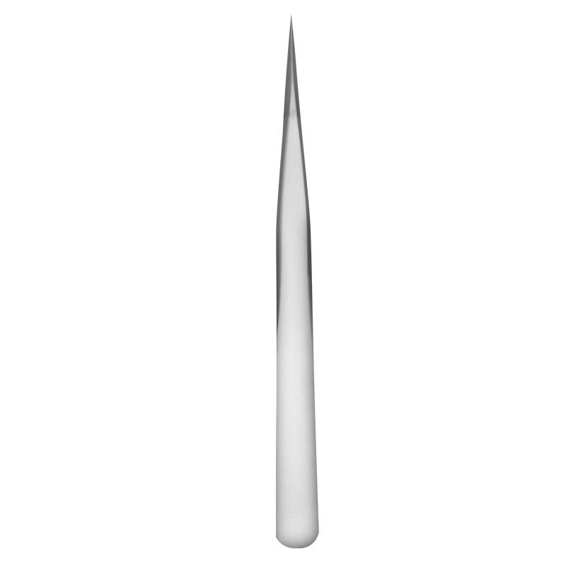 Gold Feather Stainless Steel Eyelash Tweezers - Dolphin Clip & Easy Blooming Applicator for False Eyelashes
