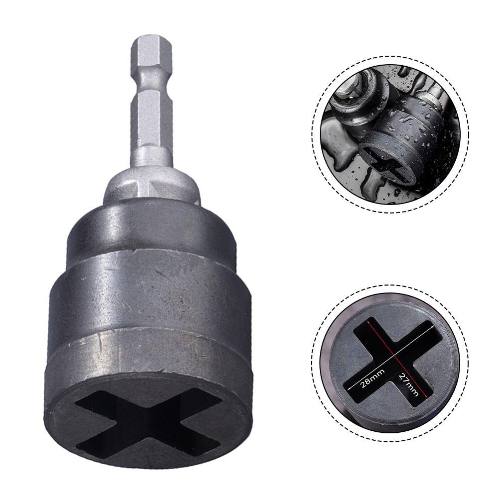 1Set Thickened Alloy Cross Shape Socket Wrench Conversion Connect Rod  for Impact Drivers