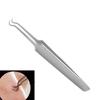 Stainless Steel Curved Facial Blackhead Acne Pimple Comedone Clip Remover Tool