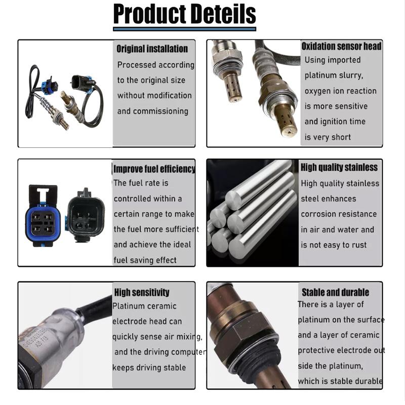 2pcs Upstream Downstream O2 Oxygen Sensor For 2002 2003 Chevrolet Trailblazer EXT GMC Envoy XL Isuzu Ascender Oldsmobile 4.2L
