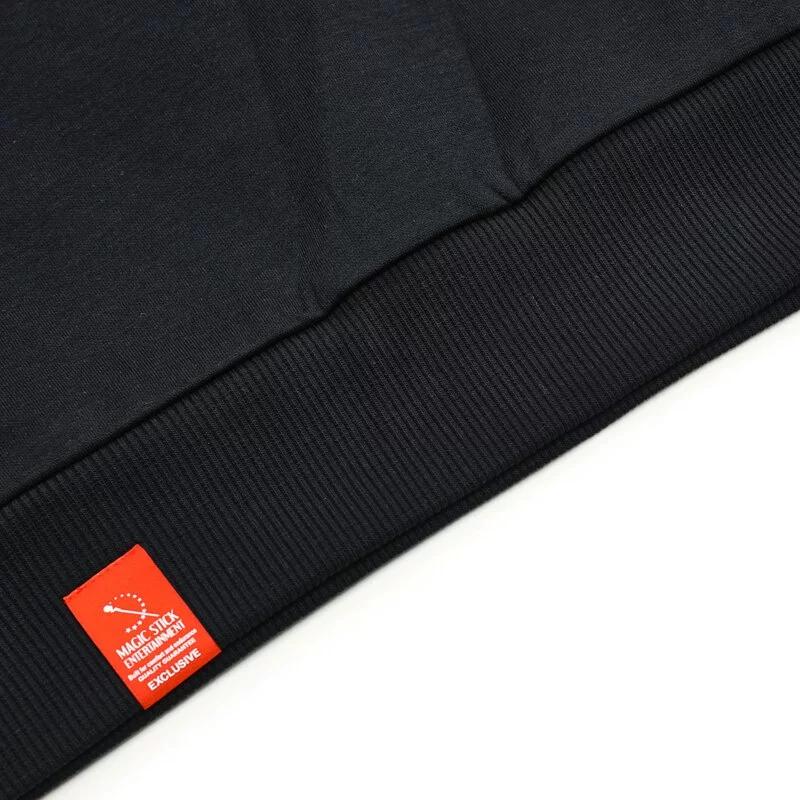 Fila X Magic Stick Collaboration Logo Print Hoodie Women Hoodies Navy-Blue F11W319206F-NV