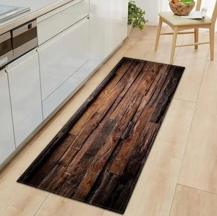 Floor Mat Carpet For Living Room Kitchen Carpet Wood Painting Rectangle Sofa Bedroom Rug Bedside Mats Entrance Rug