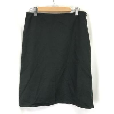 Made In Japan Mini Skirt 38 Women M Black Skirt cBH706(USED)