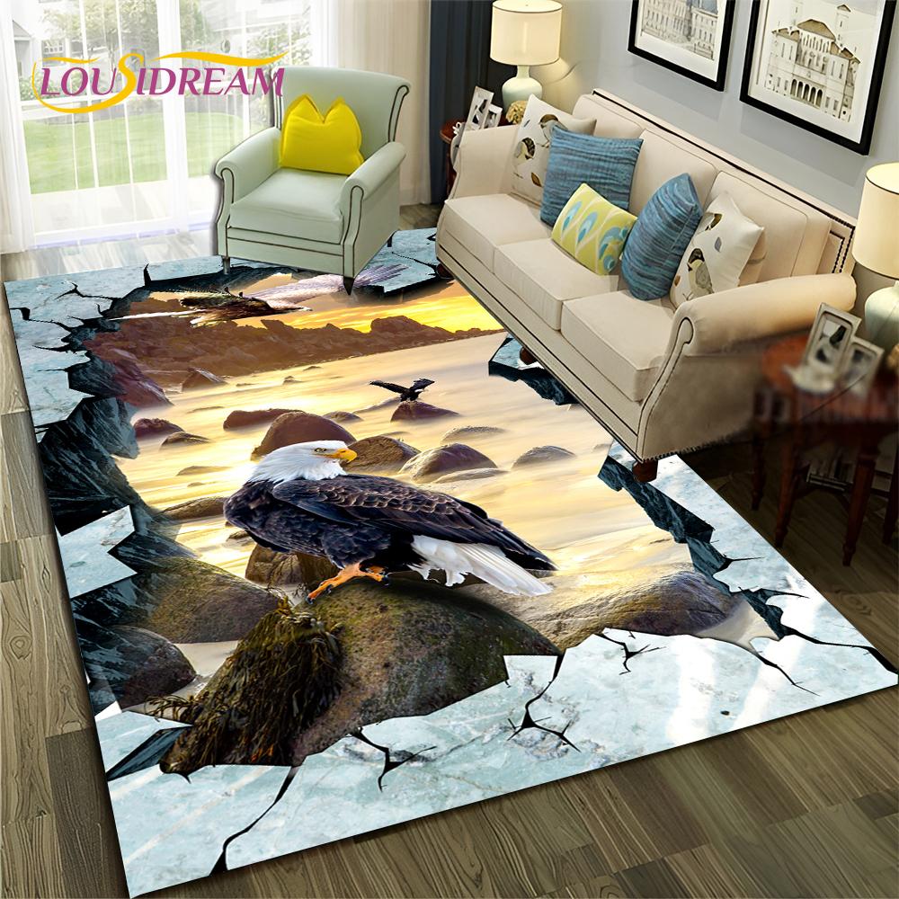 HD Hallucination Vision 3D Illusion Carpet Rug for Home Living Room Bedroom Sofa Doormat Decor,Child Area Rug Non-slip Floor Mat