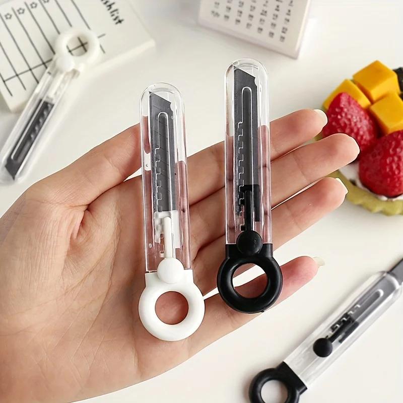 1pc Utility Knife Student, Office Use Small Handmade Knife Paper Cutter Simple Household Small Express Knife