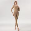 Autumn and winter German velvet thermal underwear women's suit antibacterial velvet thickened heating lead long johns