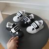 Girls' shoes, new autumn model, children's shell-toe sneakers, leather white shoes, boys' casual sports shoes