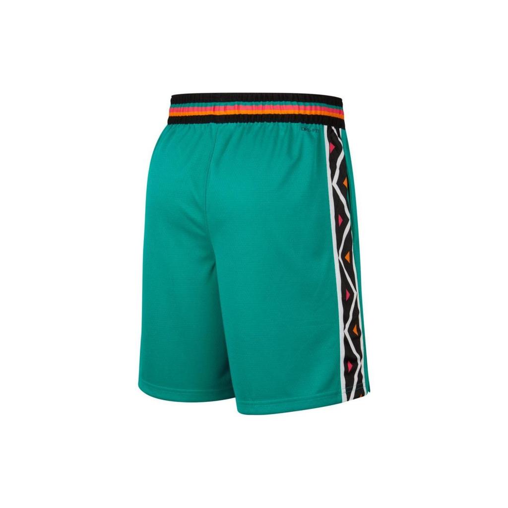 Nike San Antonio Spurs City Edition Dri-FIT NBA Fan Version 22-23 Season Logo Print Straight Leg Breathable Basketball Shorts Men Shorts DO9674-396